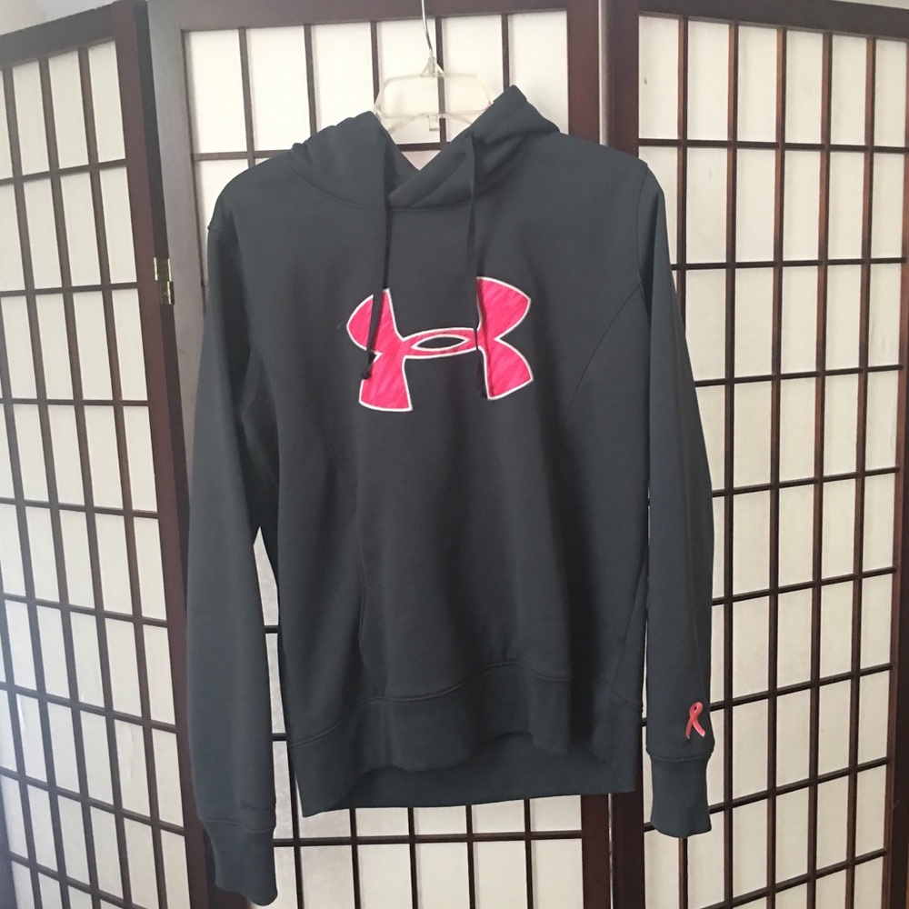 Under Armour Womens gray/pink sweatshirt